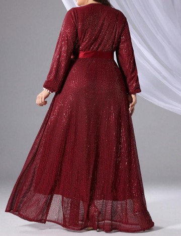 Rochie de ocazie Shein Curve+, vișiniu