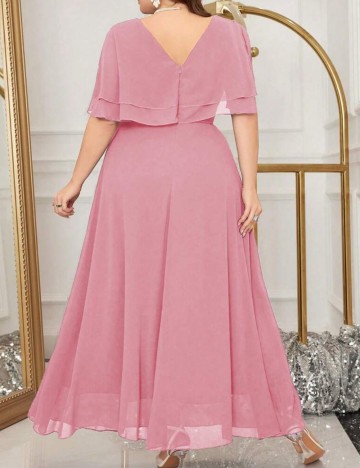 Rochie de ocazie Shein Curve+, roz