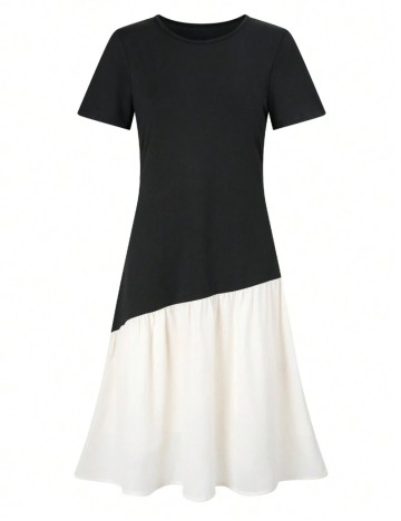 Rochie midi Shein, mix culori