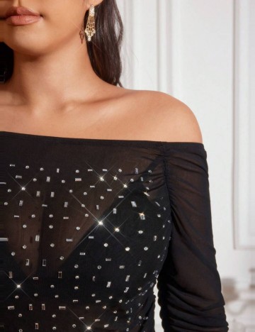 Bluză Shein Curve+, negru