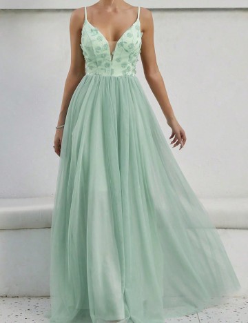 Rochie de ocazie Shein, verde