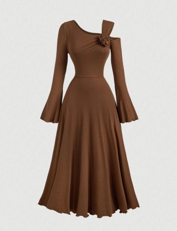 Rochie midi Shein Curve+, maro