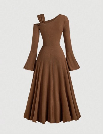 Rochie midi Shein Curve+, maro