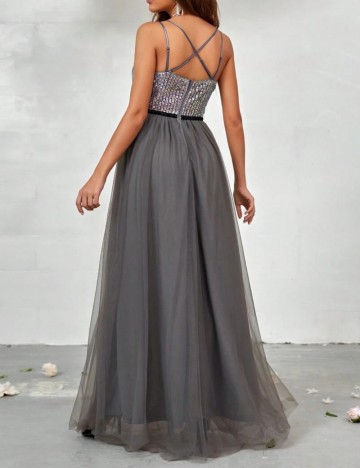 Rochie de ocazie SHEIN Belle, gri