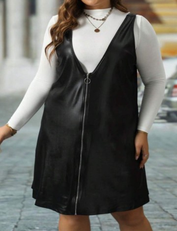 Sarafan Shein Curve+, negru