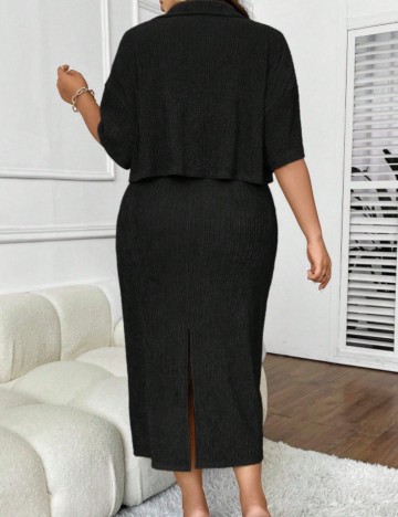 Compleu Shein Curve+, negru