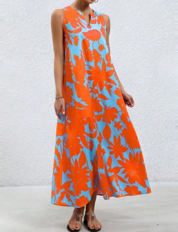 Rochie maxi Shein, mix culori