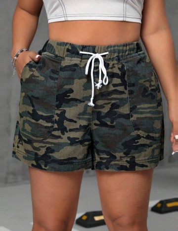 Pantaloni scurți Shein Curve+, mix culori