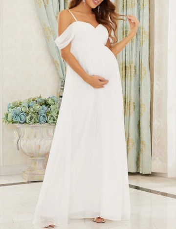 Rochie de ocazie Ever pretty by Shein, alb