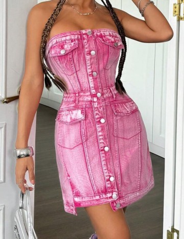 Rochie de blugi Shein, roz