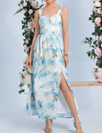 Rochie maxi Shein, mix culori
