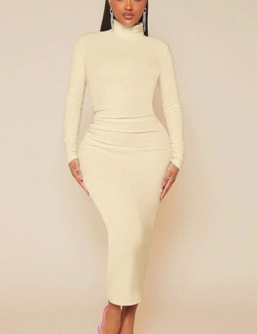 Rochie midi Shein, bej