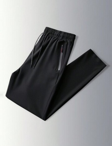 Pantaloni MANFINITY by Shein, negru