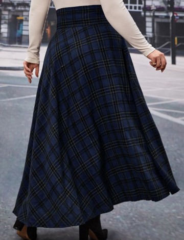 Fustă maxi Shein Curve+, mix culori