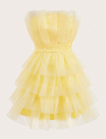 Rochie mini Shein, galben
