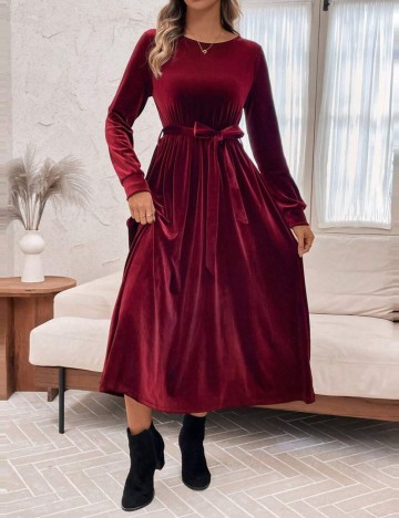 Rochie midi Shein, vișiniu
