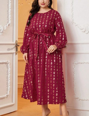 Rochie midi Shein Curve+, roșu