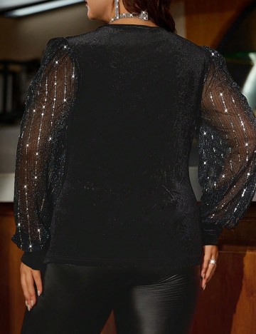 Bluză Shein Curve+, negru