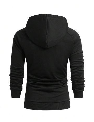 Hanorac MANFINITY by Shein, negru