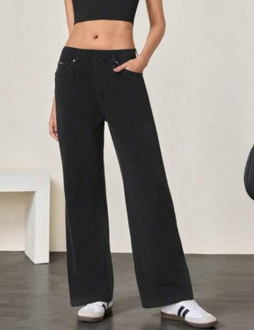 Pantaloni GLOWMODE by Shein, negru