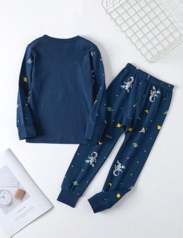 Compleu pijamale Shein, albastru
