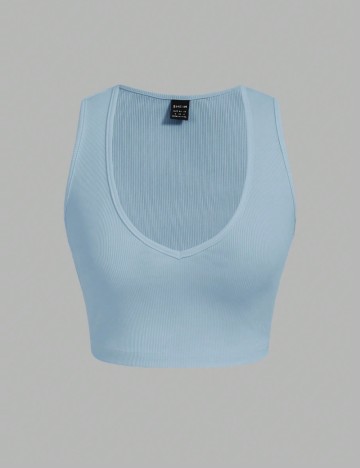 Top Shein, albastru