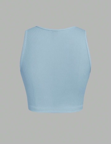 Top Shein, albastru