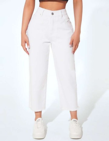 Jeans Shein, alb