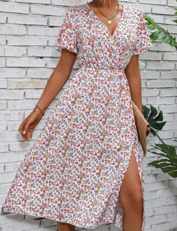 Rochie midi Shein, mix culori