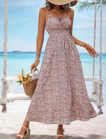 Rochie maxi Shein, mix culori