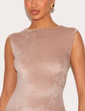 Rochie mini PRETTYLITTLETHING, bej