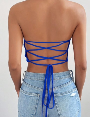 Top Shein, albastru