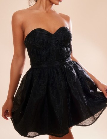Rochie mini PRETTYLITTLETHING, negru