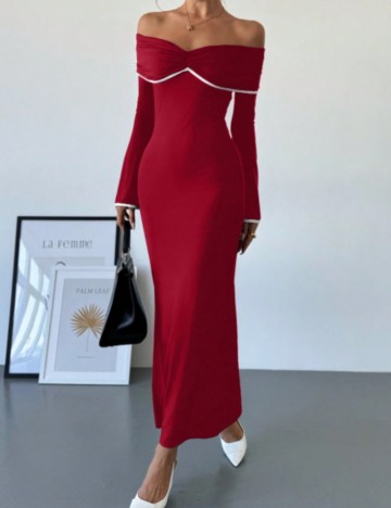 Rochie maxi Shein, vișiniu