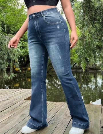 Jeans Shein Curve+, albastru