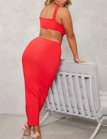 Rochie maxi PRETTYLITTLETHING, roșu