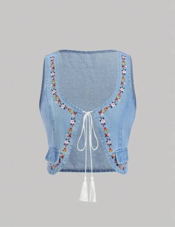 Top Shein, albastru
