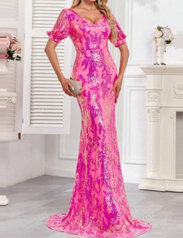Rochie de ocazie Shein, roz