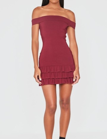 Rochie mini PRETTYLITTLETHING, vișiniu