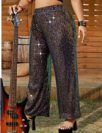 Pantaloni Shein Curve+, mix culori