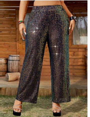 Pantaloni Shein Curve+, mix culori