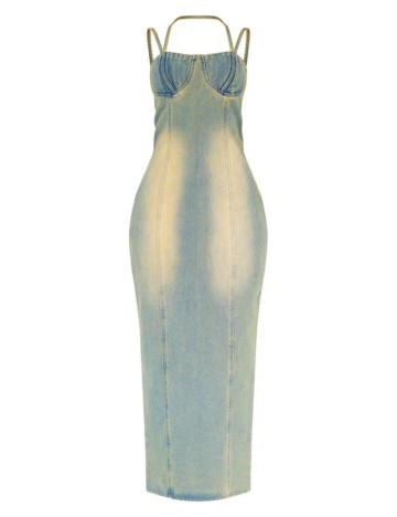 Rochie de blugi PRETTYLITTLETHING, albastru