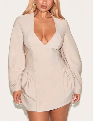 Rochie mini PRETTYLITTLETHING, crem