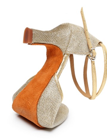 Pantofi cu toc Shein, auriu