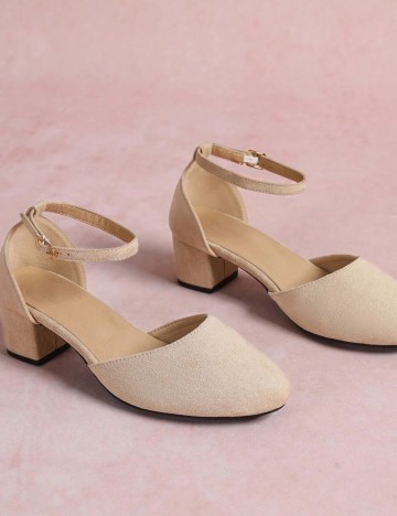 Pantofi cu toc Shein, bej