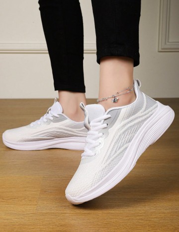 Pantofi Sport Shein, alb