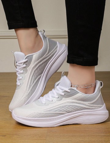 Pantofi Sport Shein, alb