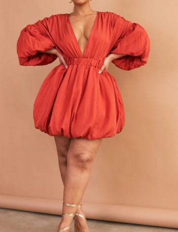 Rochie mini PRETTYLITTLETHING, cărămiziu