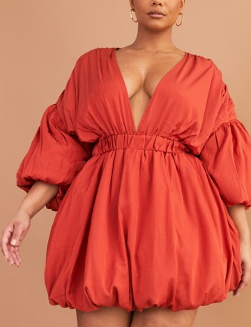 Rochie mini PRETTYLITTLETHING, cărămiziu