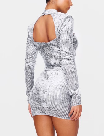 Rochie de ocazie PRETTYLITTLETHING, argintiu